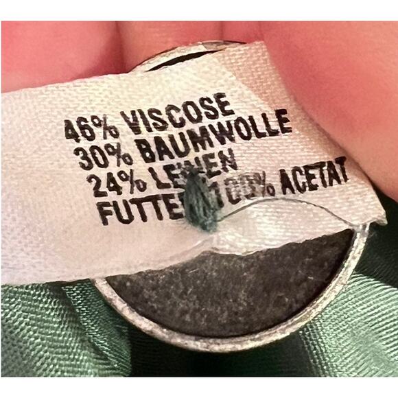 Vtg Alphorn Austria Folk Vest Waistcoat 36 Pants 38 Blue Green German Cottage - Picture 5 of 16